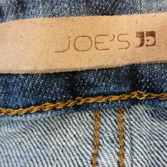 Joe's Jeans Boyfriend Slim Crop Distressed Blue Jeans - Picture 7 of 12